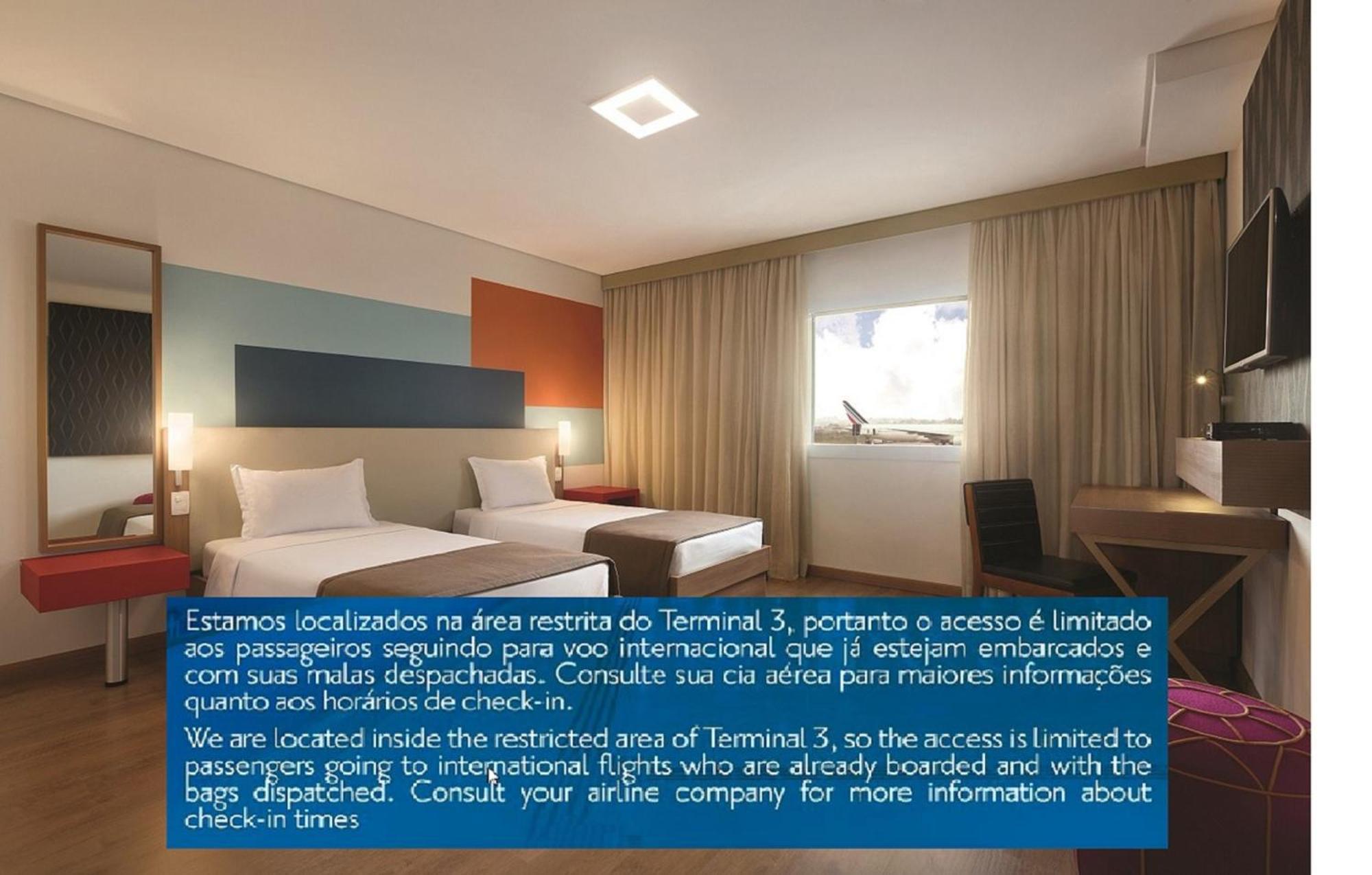 Tryp By Wyndham Sao Paulo Airport - Hotel De Transito Terminal 3 -Lado Ar - Area Restrita A Passageiros Ja Embarcados - Piso 1 Guarulhos Luaran gambar