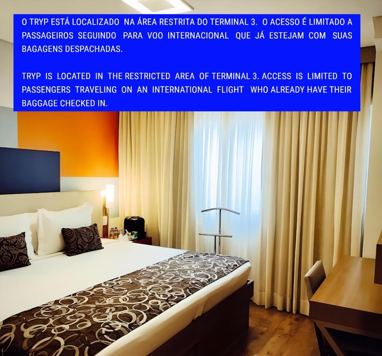 Tryp By Wyndham Sao Paulo Airport - Hotel De Transito Terminal 3 -Lado Ar - Area Restrita A Passageiros Ja Embarcados - Piso 1 Guarulhos Luaran gambar